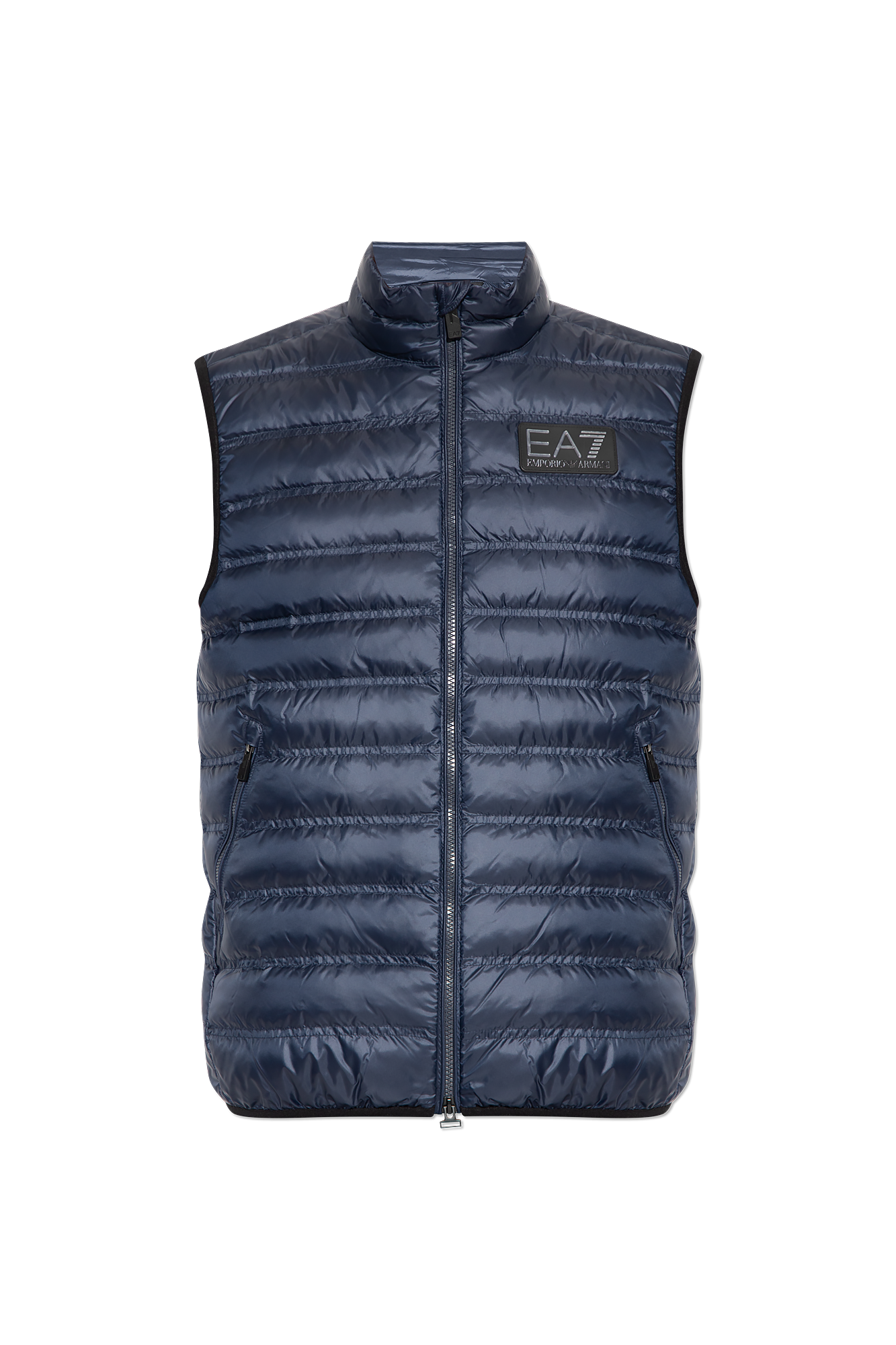 Navy blue Down vest EA7 Emporio Armani Vitkac GB